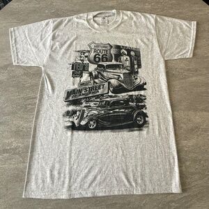 Vintage 2000s Route 66 “Main Street of America” Hot Rod Graphic Tee